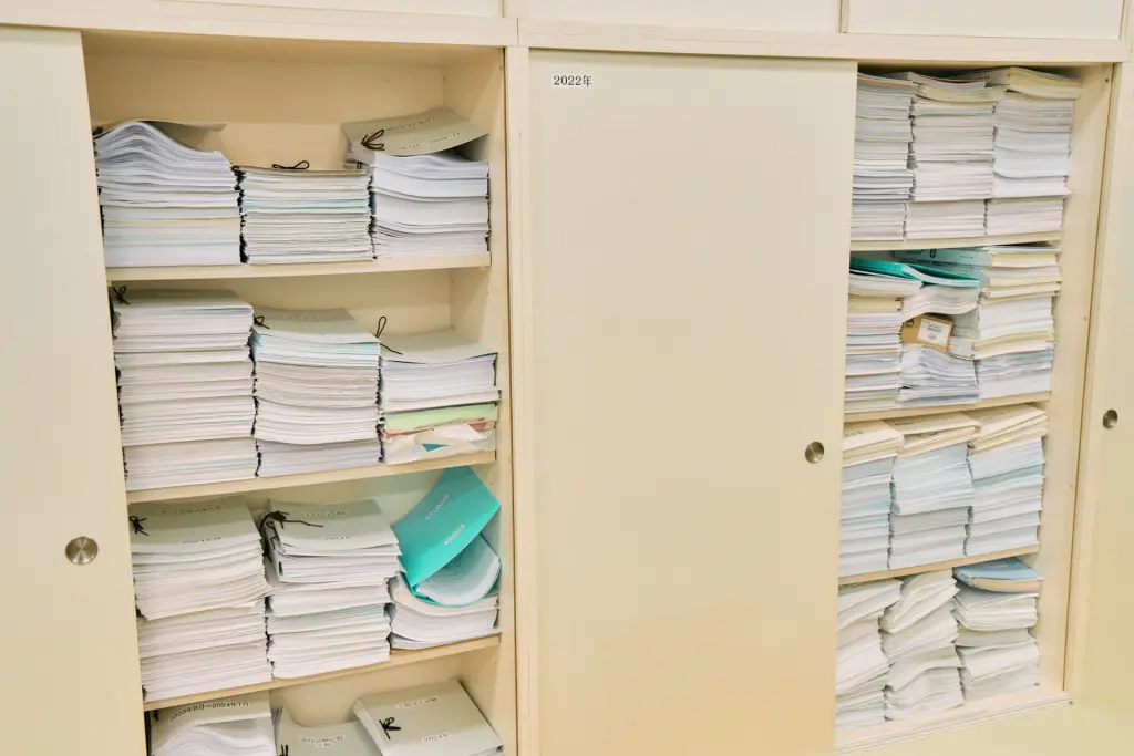 ムネ製薬様 紙の保管